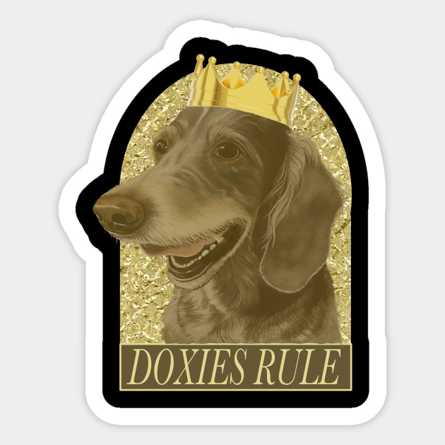 Doxies Rule Sticker by AtkissonDesign